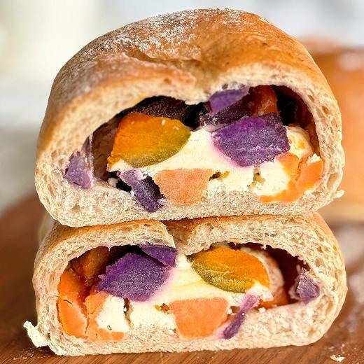 【五谷丰登欧包】| 元和优选 选用全麦面粉红薯紫薯南瓜板栗 商品图0