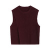 NEELLY纳俪商场同款冬季新款圆领开衩针织背心女简约休闲上衣N25114A04526 商品缩略图3