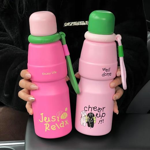 (包邮)花伴森bablov直饮保温杯600ML扭扭(两种颜色） 商品图0