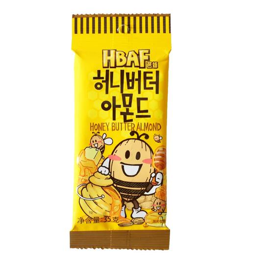 35g 芭蜂 蜂蜜黄油扁桃仁  韩国进口坚果大杏仁零食坚果 商品图3