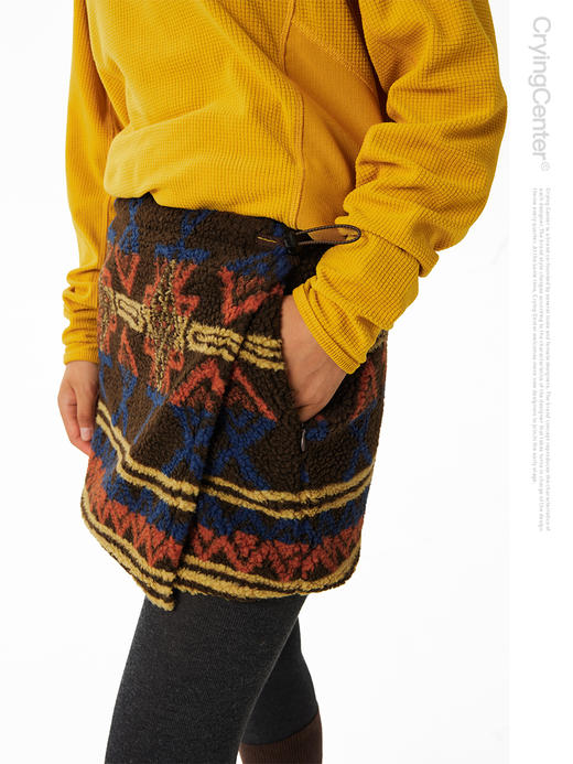 CryingCenter 摇粒绒一片式修身短款包臀围裙 哭喊中心 商品图0