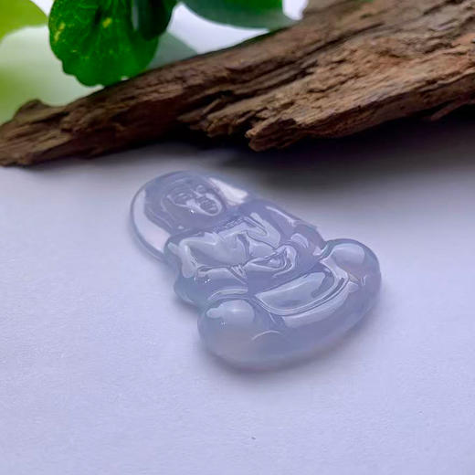 派瑞翡翠 翡翠观音 冰种 冰紫 商品图3