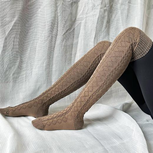 壁虎瑜伽【2510WZ442】秋冬羊毛麻花小腿袜【5天发货】 商品图2