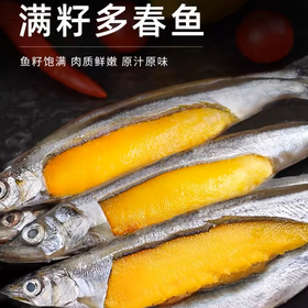 【挪威进口·满籽多春鱼】疯抢中！！深海捕捞 99%满腹黄金籽 刺少肉嫩高蛋白 老少皆宜 250g*5大包