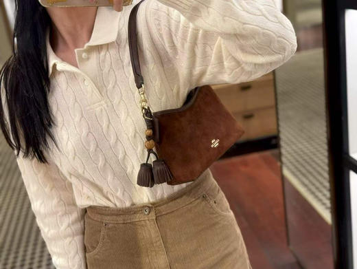 1998￥🇺🇸直邮，Coach 新款Laurel 19小号流浪包美拉德色系！独特小挂件（可拆卸）今年太流行麂皮款啦！ 商品图6