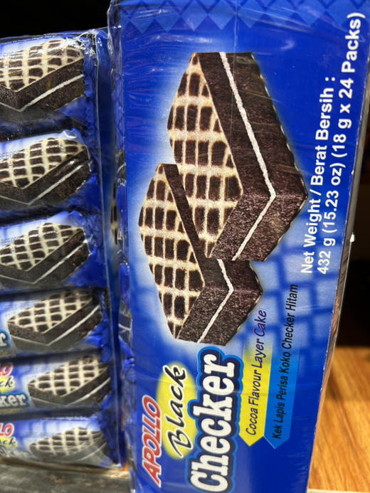 阿波罗棋格夹心蛋糕可可味432g 商品图1