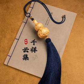 太清黄杨木雕龙葫芦汽车挂件