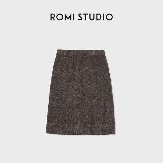 ROMI STUDIO“简约优雅”高支羊毛混纺细腻软糯半身裙 RWCAX66447 商品图0