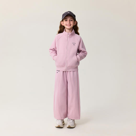 【奥利绒】马克珍妮女童甜酷蝴蝶结加绒运动裤2025年冬装新款551531 商品图2