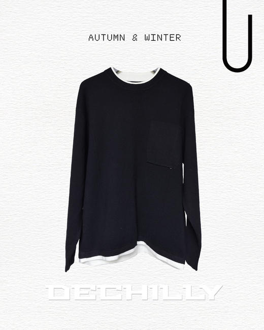 541443281假两件针织衫 商品图0