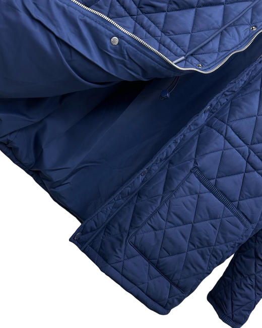 女款尼龙菱格连帽棉服外套la018 商品图2