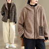 A8639-1 2025年冬季新款加绒加厚双面穿洋气休闲百搭显瘦减龄棉服时尚外套 商品缩略图0