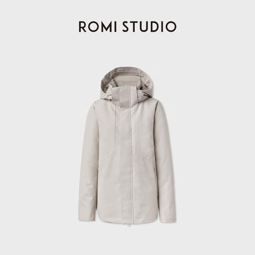 ROMI STUDIO“御寒锁温”90白鹅绒防风雨轻量羽绒外套RWCWW86279 商品图0
