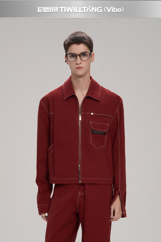 启世录TIWILLTANG“匿影藏踪”都士锋线冗余维度战术褶裥褶皱夹克 商品图5