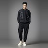PINLI品立春季新款拼接贴袋圆领卫衣潮牌休闲宽松长袖上衣男B253109100 商品缩略图4