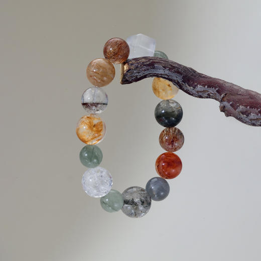 ARSIS｜晶石系列 新韵灵动·绿幽灵多宝水晶串珠手链 商品图1