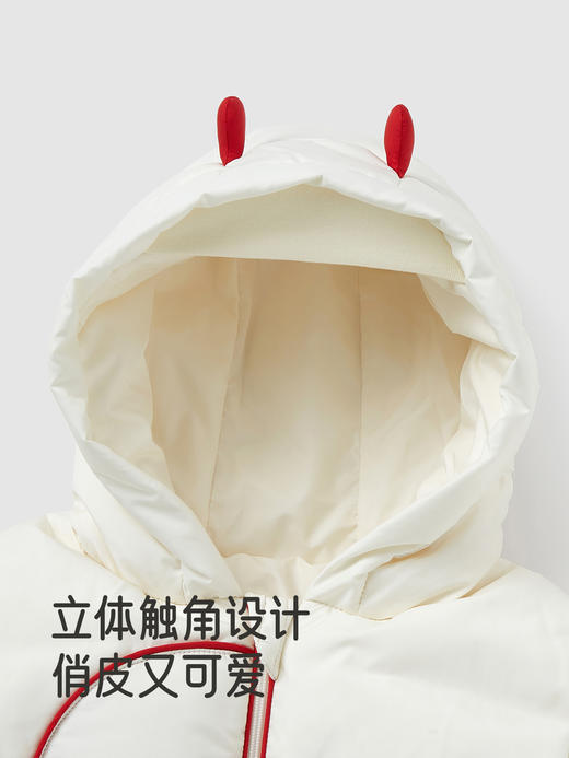 【高定系列】英氏婴儿羽绒连体衣白鸭绒冬保暖长袖宝宝哈衣超韧绒YRHFJ4R068A 商品图2