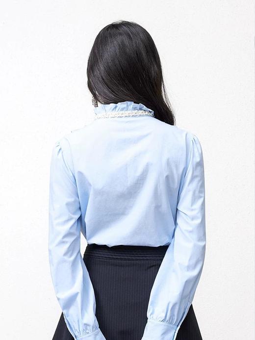 3楼FEXATA服饰(新百)     设计感宫廷风蓝调衬衫 商品图2