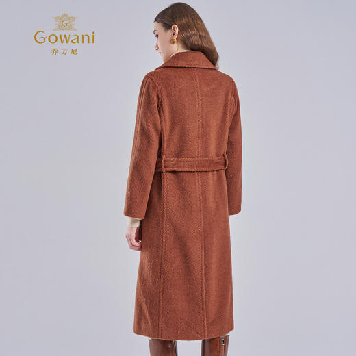 【牦牛绒】乔万尼羊绒大衣冬新款加厚中长收腰设计毛呢外套EF4A236 商品图4