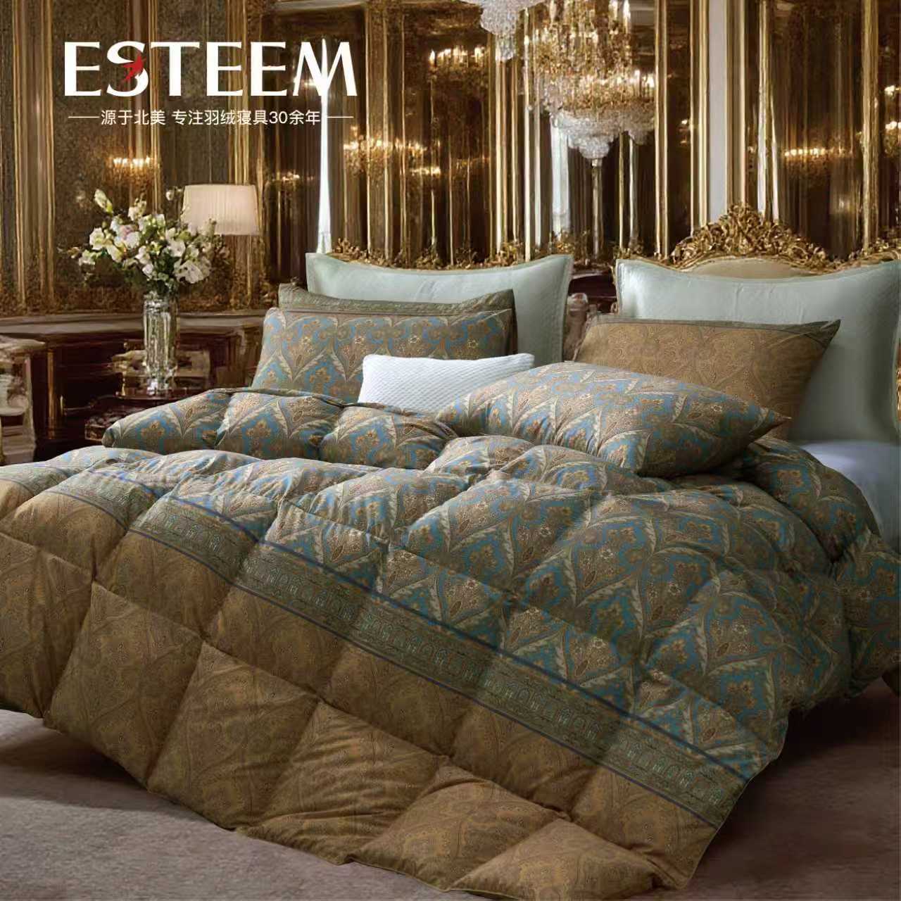 鎏金宫殿可水洗95鹅绒春秋/冬被