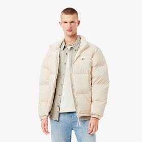 鳄鱼情侣款经典基础小标立领面包棉服