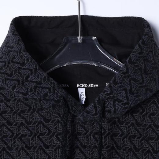 WY1246SDSA男士秋冬新款痞帅男装韩版撞色抽绳连帽卫衣宽松百搭套头上衣 商品图2