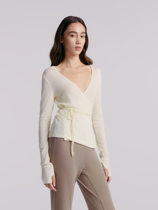 Her Senses｜时装 12HCD11J1 裹身系带开衫 [ 奶油白WH08 / 黑BK01 ] 商品图0