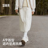 森马半身裙女冬季肌理夹棉松紧腰A字长裙抽绳2025新款温柔气球裙 商品缩略图1