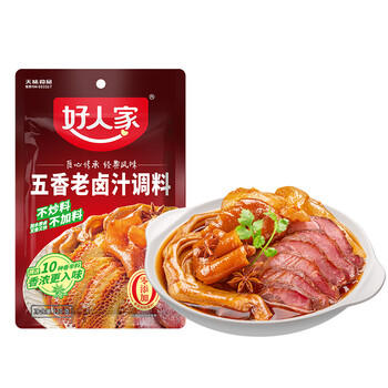 好人家五香味老卤汁调料120g【0添加防腐剂】卤肉鸭脖鸡爪方便调味品 /粮油调味 /调味品 /复合调味汁 商品图5