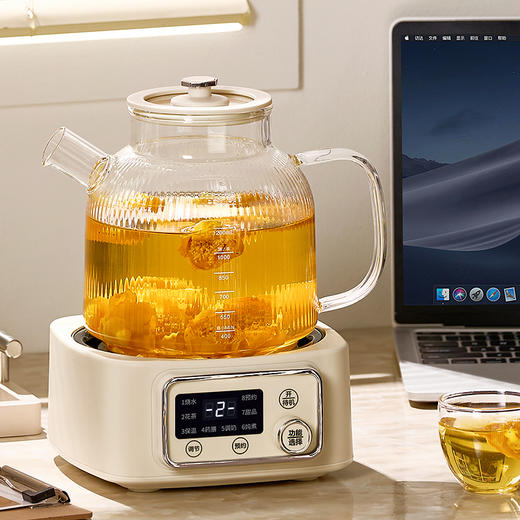 JIM积米丨全玻璃智能花茶壶煮茶烧水壶多功能养生壶【 BC-H12X】 商品图5