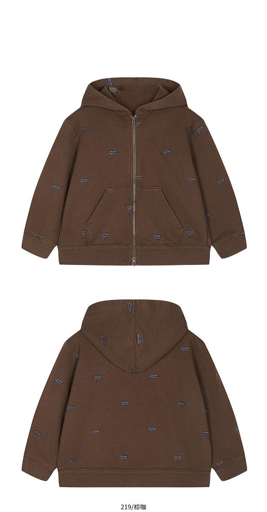 Jnby  25年冬款  连帽开襟卫衣  1P0410580 商品图8