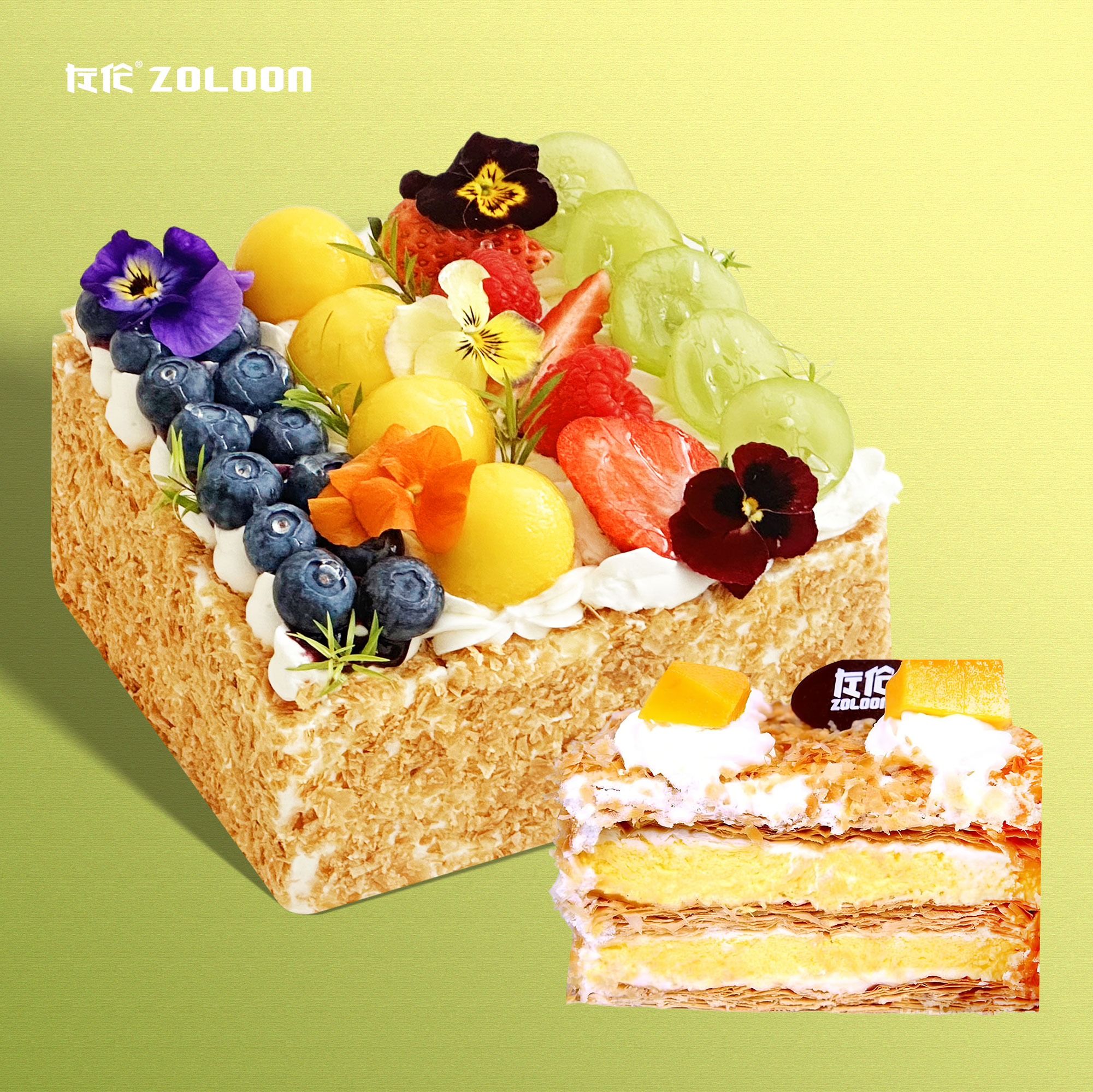 十年经典｜四季如春 · 拿破仑芒果（欧洲皇室甜点、酥香脆滑口感）