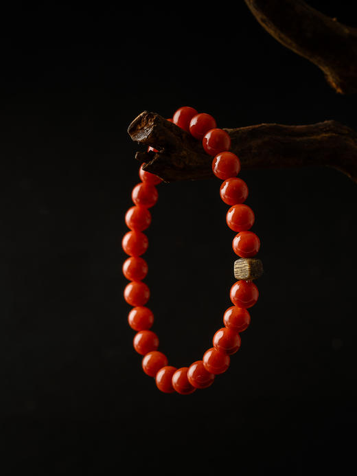 【一念七宝】千红万福 | 南红棋楠沉香木手串 商品图6