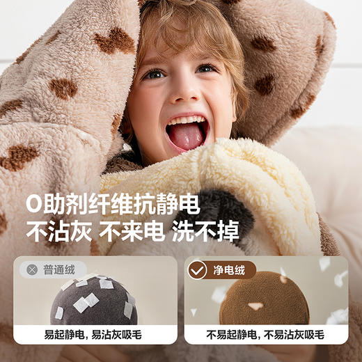 【抗静电】迷你巴拉亲子家居服套装儿童男女童保暖珊瑚绒萌趣造型 商品图2