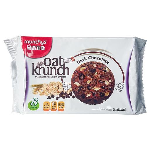 马奇新新黑巧克力豆燕麦饼干 208g*3袋 商品图2