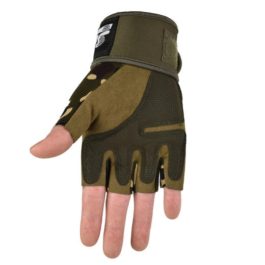 作战手套男运动护腕健身半指手套单杠撸铁防起茧手套防滑耐磨锻炼露指手套 商品图5