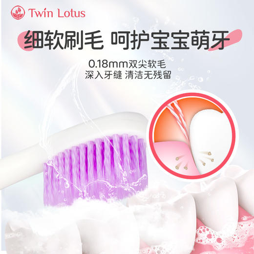 双莲双尖螺旋软毛儿童牙刷 2支/4支  A-5487 商品图6