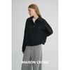 MAISON CECILE 两色|含羊毛舒适运动风polo领上衣/松紧腰阔腿神裤 商品缩略图2