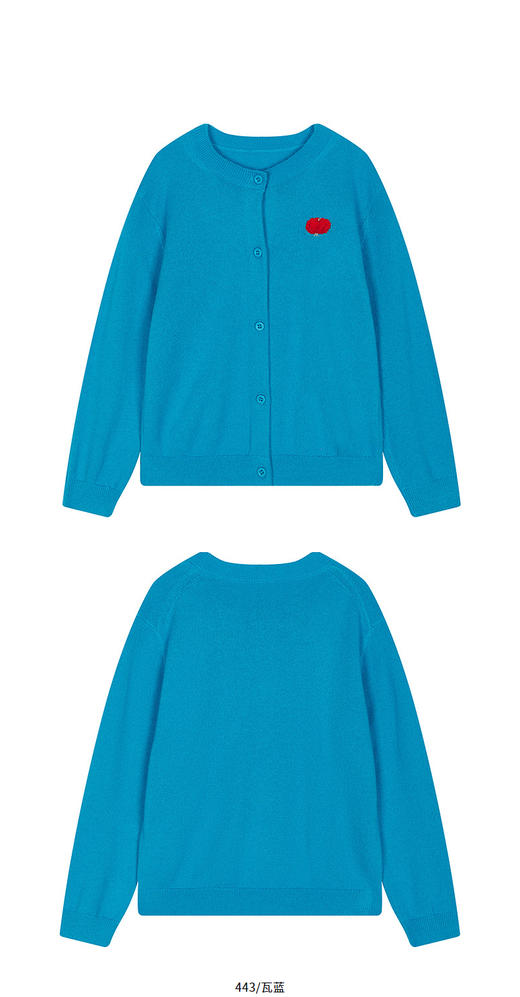 jnby   25年冬款   短款开襟羊绒衫  1P0311080 商品图9