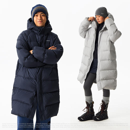 CryingCenter90白鸭绒长款防绒锁温加厚日常连帽羽绒服外套男女款 商品图0