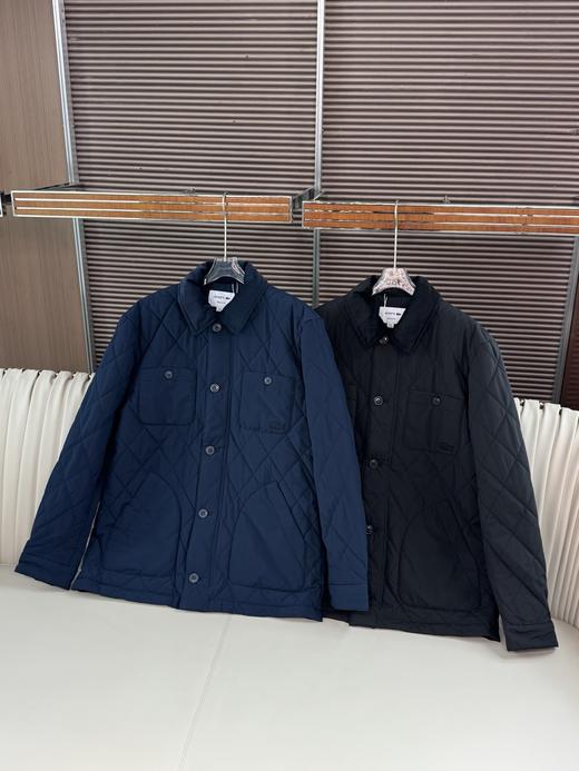 鳄鱼25新品男装日常休闲简约保暖棉服翻领外套 商品图0