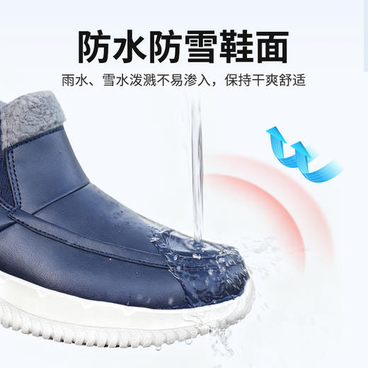 上新25款冬季加绒一脚蹬防风雪轻便皮鞋保暖鞋【4色可选】除东三省，南北方都适用25932012A 商品图7