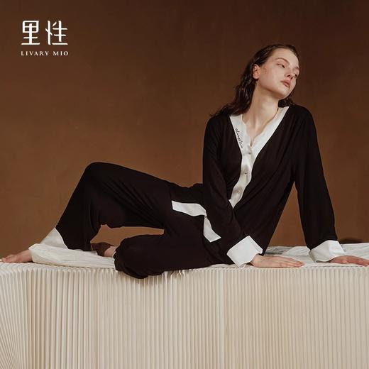 里性 LIVARY MIO 云端 新款法式复古居家服贴身舒适可外穿长袖套装 商品图0