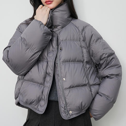 NEELLY纳俪商场同款冬新款时尚休闲短款羽绒服女90白鸭绒保暖外套N25104L06603 商品图2