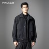 PINLI品立2025秋季新款男士宽松可翻高领纯色休闲梭织茄克外套潮GD253104148 商品缩略图2