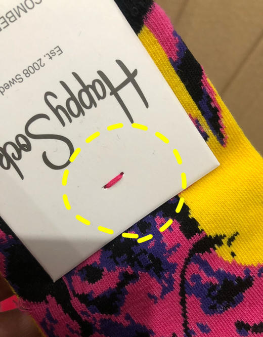 正品订单精梳棉happy袜子高筒袜5双 商品图5