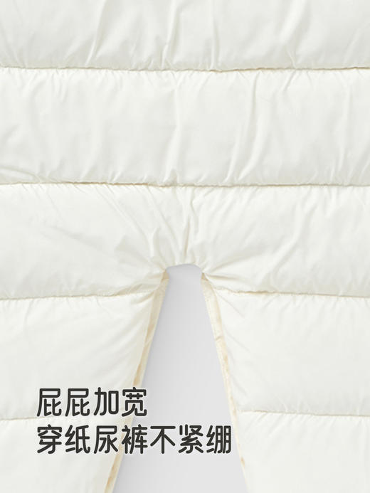 【高定系列】英氏婴儿羽绒连体衣白鸭绒冬保暖长袖宝宝哈衣超韧绒YRHFJ4R068A 商品图4