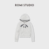 ROMI STUDIO“美式复古”贴布绣毛巾面做旧洗水连帽卫衣RWCAST6312 商品缩略图0