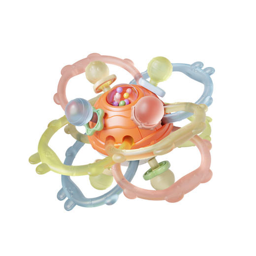 【赠收纳盒】【可健康循环使用的软角球】婴儿曼哈顿手抓球婴儿玩具 硅胶可咬牙胶 小宝宝3到6个月握磨玩具 可水煮蒸勿超3分钟 商品图4