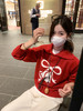 【179元任选2件】最后一波现货！氛围感本命新年蝴蝶结红色毛衣 商品缩略图7